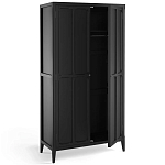 Шкаф черный Silva Black Cabinet варинант исполнения - 3 | Loft Concept в Барнауле