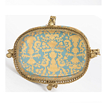 Чаша с орнаментом на ножках в виде бронзовых ангелов Eden Garden варинант исполнения - 4 | Loft Concept в Барнауле