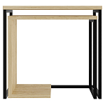 Комплект из 2-х приставных столов прямоугольной формы из дерева ZIGOSH OAK варинант исполнения - 1 | Loft Concept в Барнауле