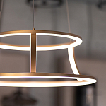 Люстра золотого цвета с 2-мя светодиодными кольцами Eurofase варинант исполнения - 9 | Loft Concept в Барнауле