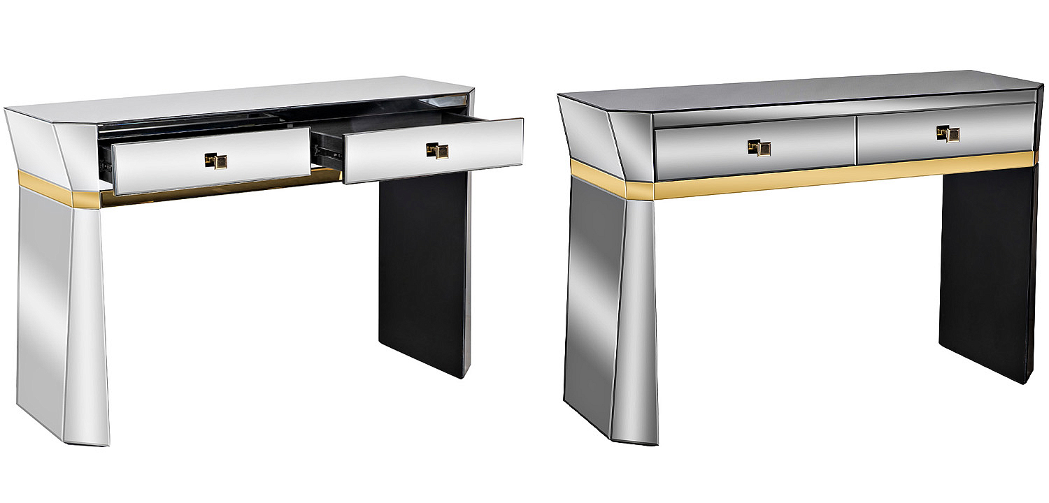 Консоль зеркальная Emiliano Mirrored Console Консоль зеркальная Emiliano Mirrored Console - Loft-Concept в Барнауле