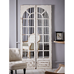 Зеркало-окно с эффектом старения в венецианском стиле Venetian White Mirror варинант исполнения - 5 | Loft Concept в Барнауле