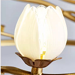 Люстра с ветвистым каркасом и плафонами в виде лотосов Chandelier Lotus варинант исполнения - 1 | Loft Concept в Барнауле