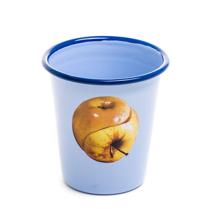 Стакан Seletti Enamel Apple Голубой Бежевый Стакан Seletti Enamel Apple Голубой Бежевый в Барнауле | Loft Concept