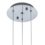 Подвесной светильник хром Trio Odile Acrylic Tube Hanging Lamp Chrome варинант исполнения - 3 | Loft Concept в Барнауле