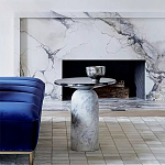 Дизайнерский журнальный стол с чёрной круглой столешницей Visanyp варинант исполнения - 1 | Loft Concept в Барнауле