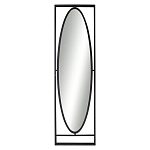 Зеркало овальное в металлической оправе в стиле лофт Urban Style Space варинант исполнения - 1 | Loft Concept в Барнауле