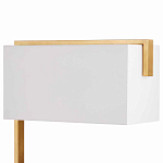 Торшер с прямоугольным абажуром на золотом металлическом каркасе Rectangular Plane  варинант исполнения - 2 | Loft Concept в Барнауле