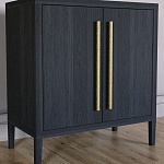 Современный Буфет Primo с 2 дверцами Черный дуб варинант исполнения - 3 | Loft Concept в Барнауле