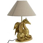 Настольная лампа с абажуром Дракон Golden Dragon Lamp Beige варинант исполнения - 4 | Loft Concept в Барнауле