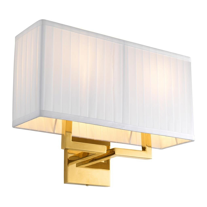 Бра Wall Lamp Westbrook Gold Глянцевое золото Белый Бра Wall Lamp Westbrook Gold Глянцевое золото Белый в Барнауле | Loft Concept