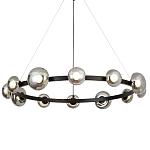 Светодиодная кольцевая люстра IONA Сhandelier black варинант исполнения - 3 | Loft Concept в Барнауле