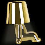 Настольная лампа фигурная цвета золото с гладким абажуром Высота 16 см Sophia варинант исполнения - 5 | Loft Concept в Барнауле