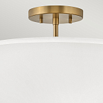 Потолочный светильник с двухслойным белым текстильным абажуром Hinkley варинант исполнения - 16 | Loft Concept в Барнауле