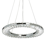 Люстра круглая с прозрачной хрустальной рамкой Maude Crystal Light варинант исполнения - 1 | Loft Concept в Барнауле