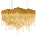 Люстра подвесная с металлическими цепочками и изогнутыми металлическими дугами 72 см Atlantis Chain варинант исполнения - 16 | Loft Concept в Барнауле