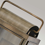 Настенный фонарь прямоугольной формы цвета состаренная латунь с двумя лампами Hinkley варинант исполнения - 4 | Loft Concept в Барнауле