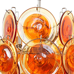 Люстра из оранжевых стеклянных дисков OrangeGlowing Reflectors варинант исполнения - 1 | Loft Concept в Барнауле