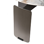 Столик журнальный с круглой мраморной столешницей на трех опорах Marble Stone Drawing варинант исполнения - 5 | Loft Concept в Барнауле