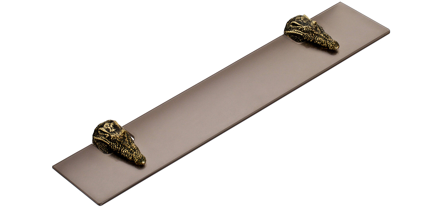 Полка для ванной Bronze Crocodile Heads Полка для ванной Bronze Crocodile Heads - Loft-Concept в Барнауле