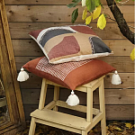 Подушка декоративная с геометрическим узором и плетенными вставками Divine Abstractions варинант исполнения - 6 | Loft Concept в Барнауле