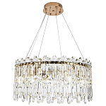Круглая люстра с хрустальными подвесками Roul Crystal Round Chandelier варинант исполнения - 4 | Loft Concept в Барнауле