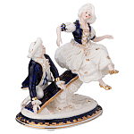Статуэтка фарфоровая Влюбленная пара Charming Statuette варинант исполнения - 1 | Loft Concept в Барнауле
