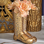 Ваза в форме сапог с рельефной текстурой и ручками Vase Boot варинант исполнения - 3 | Loft Concept в Барнауле