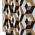 Настольная лампа с фигурным узором и трапециевидным абажуром Сonundrum варинант исполнения - 1 | Loft Concept в Барнауле