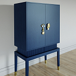 Кабинетный шкаф Elsa Dreams Blue с 2-мя ящиками варинант исполнения - 1 | Loft Concept в Барнауле