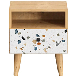 Прикроватная тумба с изображением на ящике Elise Nightstand варинант исполнения - 14 | Loft Concept в Барнауле