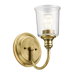 Бра с прозрачным стеклянным абажуром в форме цилиндра Kichler варинант исполнения - 12 | Loft Concept в Барнауле