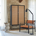 Шкаф с 2-мя дверцами из ротанга ручной работы Fuse Wicker Furniture варинант исполнения - 5 | Loft Concept в Барнауле