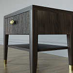 Прикроватная тумбочка с ящиком Elsa Dreams Walnut варинант исполнения - 3 | Loft Concept в Барнауле