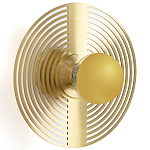 Бра в виде металлического диска Amadis Gold Wall Lamp варинант исполнения - 1 | Loft Concept в Барнауле