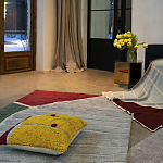 Чехол на подушку с рисунком горчичного цвета Elan Textured варинант исполнения - 2 | Loft Concept в Барнауле