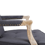 Кресло Aubrey Classical Armchair dark grey velour варинант исполнения - 5 | Loft Concept в Барнауле