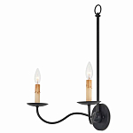 Бра настенное черное с 2-мя лампами Candle Sleeves варинант исполнения - 2 | Loft Concept в Барнауле