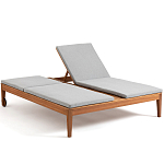 Шезлонг двухместный из эвкалипта Sunset варинант исполнения - 2 | Loft Concept в Барнауле