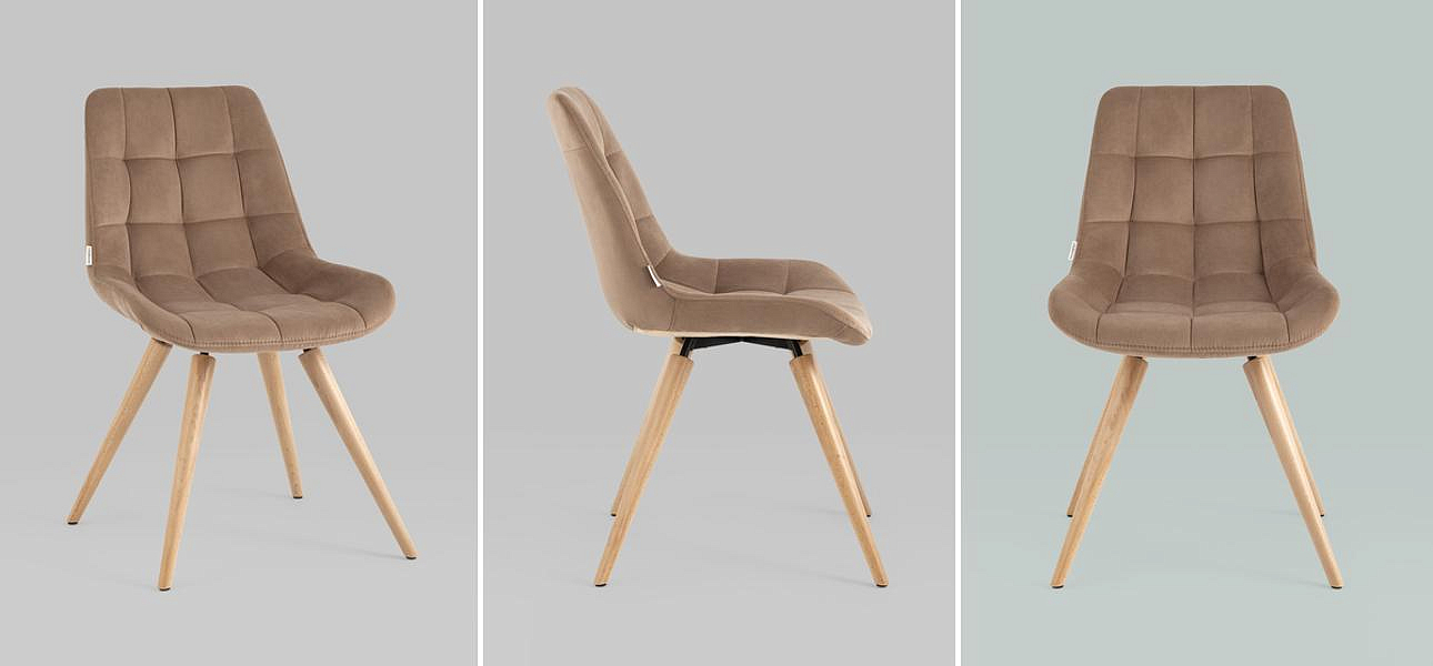Стул NANCY Chair Велюр Капучино Стул NANCY Chair Велюр Капучино - Loft-Concept в Барнауле