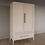 Шкаф платяной Primo с выдвижными ящиками шпон Черный дуб варинант исполнения - 3 | Loft Concept в Барнауле