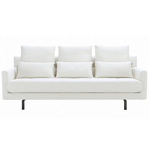 Белый трехместный диван Foggia