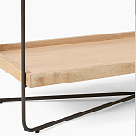 Консоль деревянной столешницей и полкой Wooden Table Top and Shelf варинант исполнения - 3 | Loft Concept в Барнауле