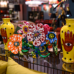 Декоративная статуэтка Yayoi Kusama Flowers that Bloom at Midnight Red варинант исполнения - 3 | Loft Concept в Барнауле