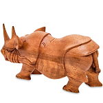 Статуэтка деревянная в виде носорога Rhino Horn варинант исполнения - 2 | Loft Concept в Барнауле