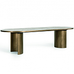 Дизайнерский рабочий стол из металла BLEVIO Table варинант исполнения - 10 | Loft Concept в Барнауле