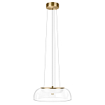 Подвесной светильник  с плоским прозрачным стеклянным плафоном Grada Light варинант исполнения - 2 | Loft Concept в Барнауле