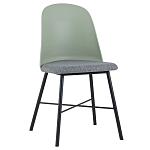 Стул из прочного пластика на металлическом основании Anora Green  варинант исполнения - 1 | Loft Concept в Барнауле