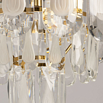 Люстра многоярусная с овальными прозрачными подвесками 28 см Harmonica варинант исполнения - 8 | Loft Concept в Барнауле