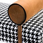 Банкетка Banquette PIED DE POULE Orange с принтом гусиная лапка Оранжевые валики варинант исполнения - 2 | Loft Concept в Барнауле